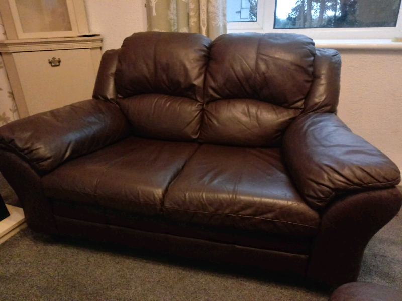 2 seater leather sofa in StokeonTrent, Staffordshire Gumtree