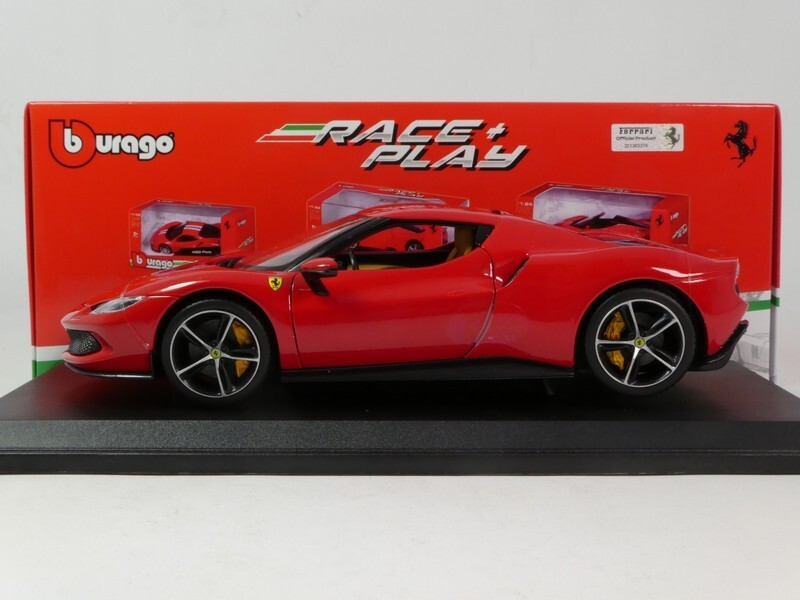 Bburago 1/18 Ferrari 296 GTB フェラーリ 1/18 Bburago 2021 Ferrari 296 GTB Hybrid 830HP V6 (Red