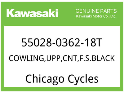 Kawasaki OEM Part 55028-0362-18T COWLING,UPP,CNT,F.S.B