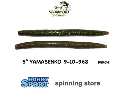 GARY YAMAMOTO 5" YAMASENKO 9-10-968 PERCH 10 PZ SPINNING BLACK BASS