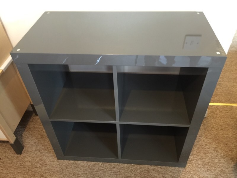 IKEA Kallax Grey High gloss storage unit in Bournemouth, Dorset Gumtree