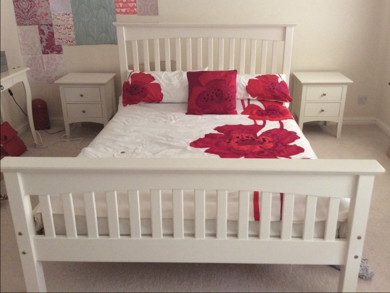 Marks and Spencer Hastings Ivory Double Bed in Cumbernauld, Glasgow