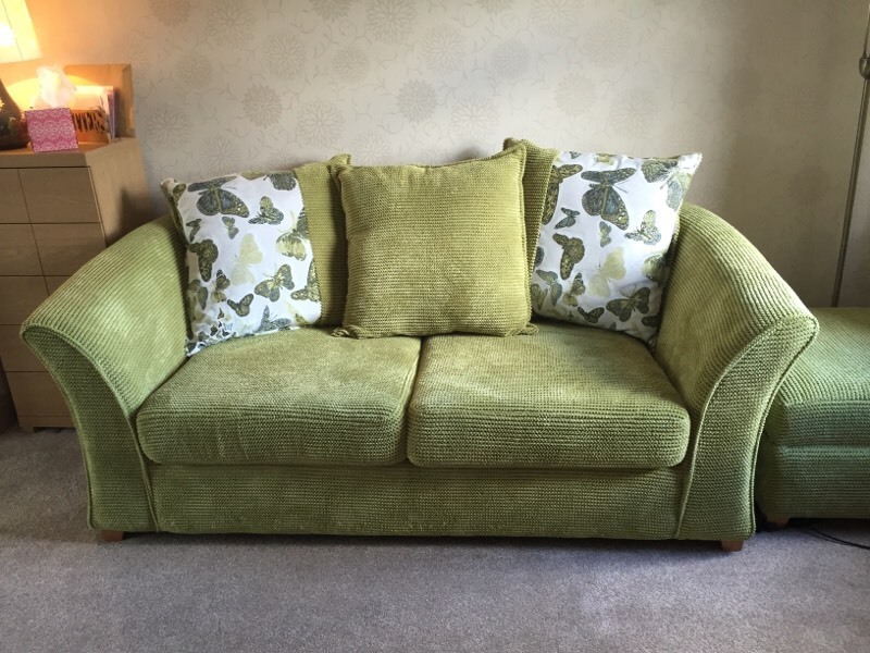 DFS Lime Green Chenille Sofa Bed in Frodsham, Cheshire Gumtree