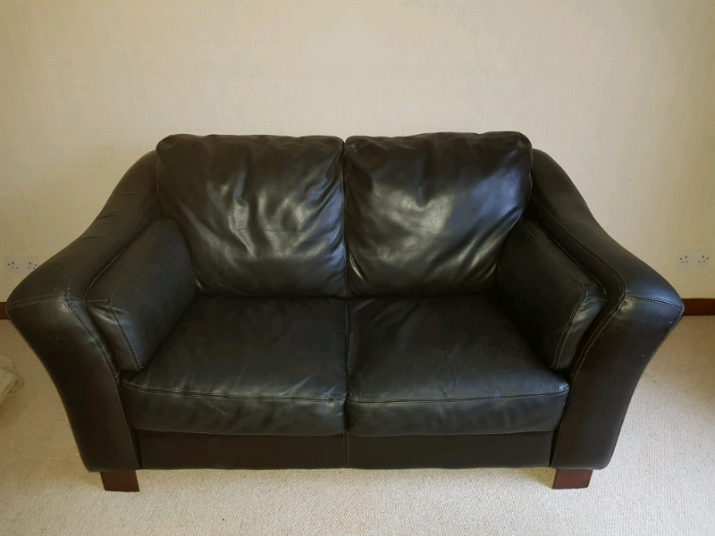 EX DFS leather two seater sofas set of 2 in Insch, Aberdeenshire