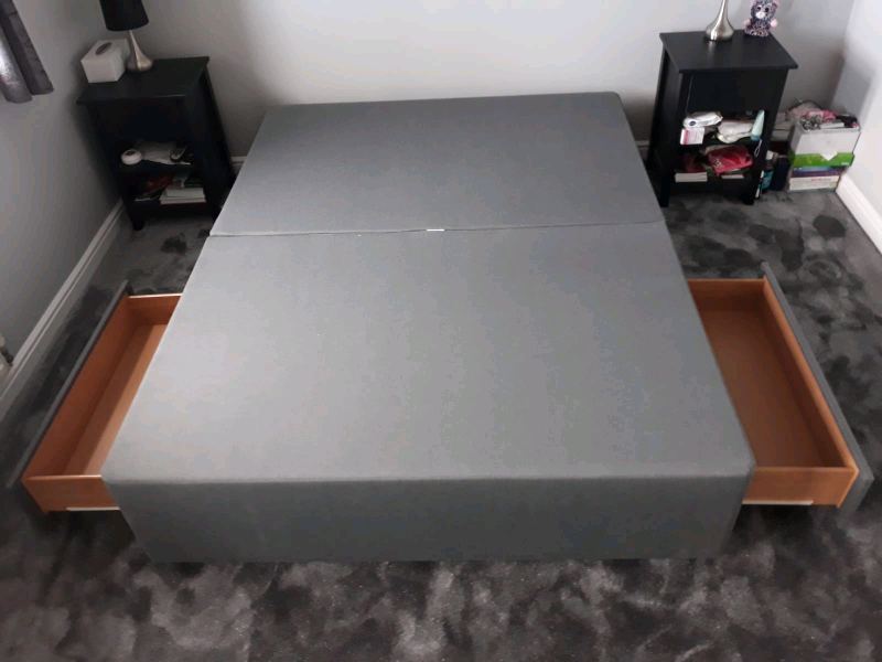 Dreams King Size Divan Bed Base with 2 Drawers in Sheffield, South