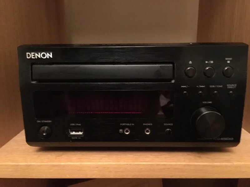 Denon DM38 DAB Mini HiFi/CD Player/DAB Radio. With a pair of Dali