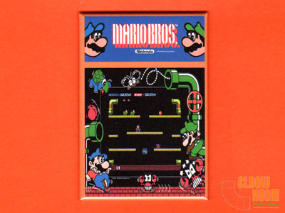 Mario Bros. marquee/bezel 2x3'' fridge/locker magnet arcade Nintendo Mario Luigi