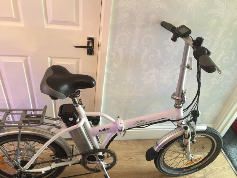 green zebra cycles electric folding bicycle in Oxford, Oxfordshire