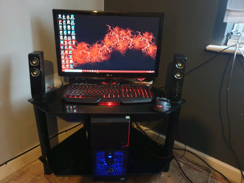 Nice Gaming Pc Complete Setup with Futuristic Setup