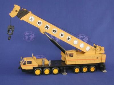 NZG 152 Grove TM1500 Mobile Crane Yellow 1/55 Die-cast MIB