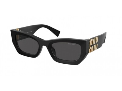 Pre-owned Miu Miu Sunglasses Mu 09ws 1bo5s0 Black Grey Woman In Gray