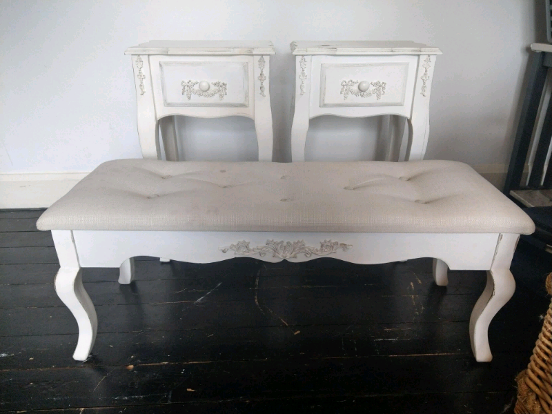 Bedside Table And Bench Seat Matching Set In Calne Wiltshire