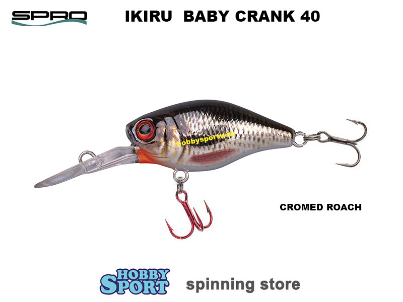 SPRO BABY CRANK IKIRU 40  DD FL COLORE CHROMED ROACH 3 GR 4 CM 4373207 SPINNING