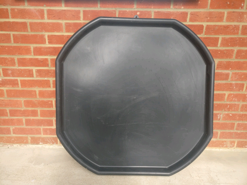 Large Black Plastic Builders Mixing Tray Spot for Cement Mortar Sand