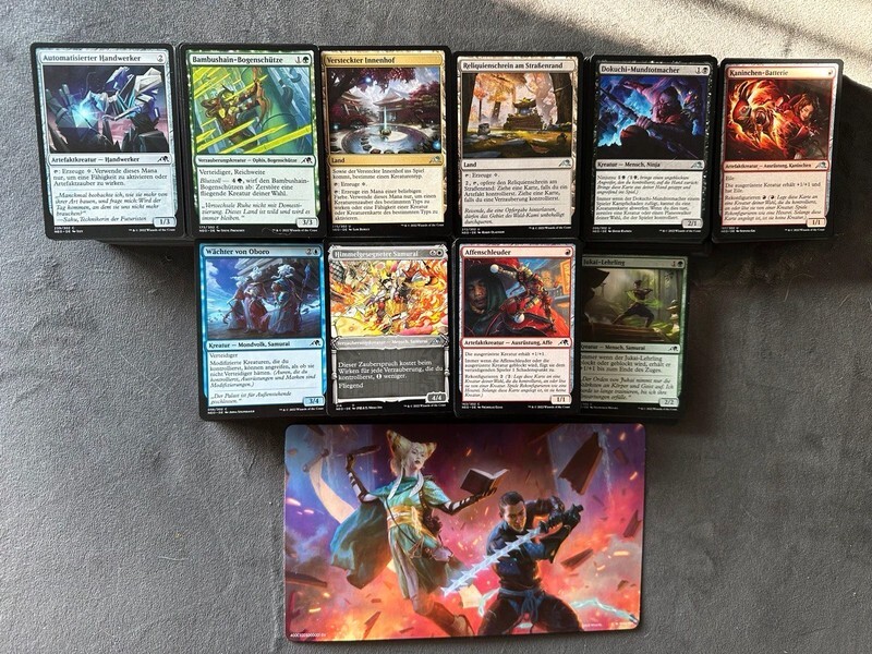 Mtg Kamigawa: Neon Dynasty Full Set Common / Unco [Ge - Mint]