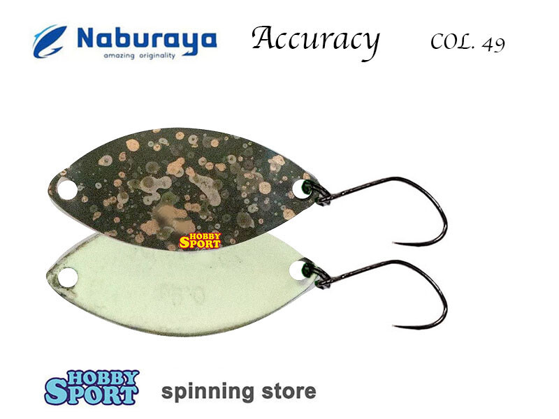 NABURAYA SPOON ACCURACY 1,3 GR  COL. 53 PELLETS TROUT AREA SPINNING JAPAN