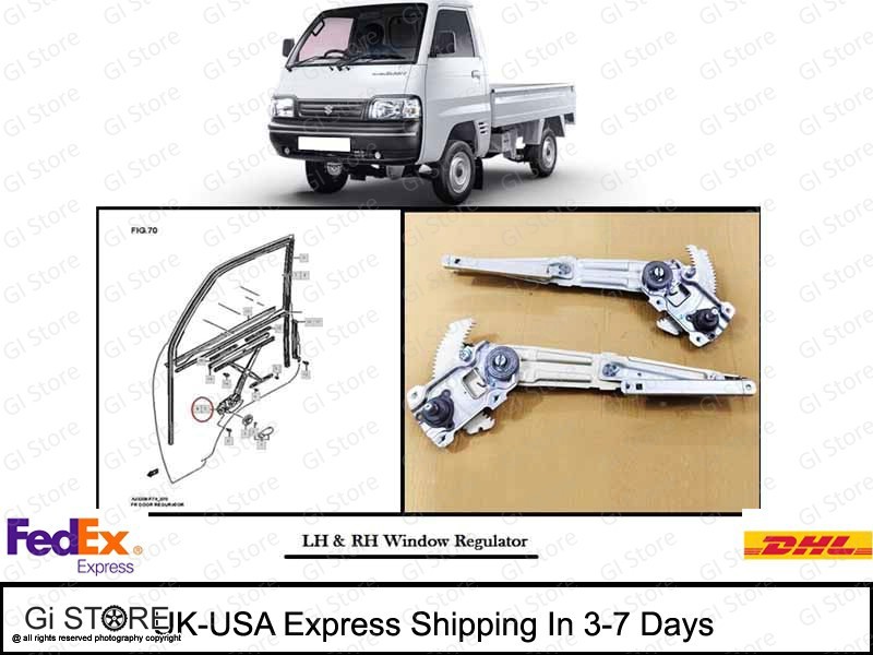 SUZUKI CARRY TRUCK DC51T DD51T Door Window Regulator LH & RH Set -Genuine Suzuki