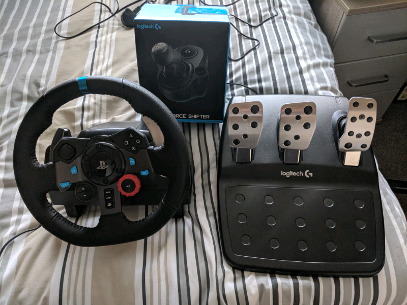 Logitech G29 PS4+PC Steering Wheel + Pedals + Gear Shifter ...