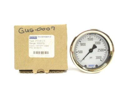 WIKA 9318275 0-3000PSI 1/4'' NSMP