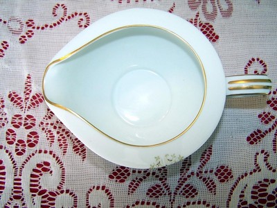 VTG White Noritake SNOWFLAKE Gold Green Black Snowflakes Creamer