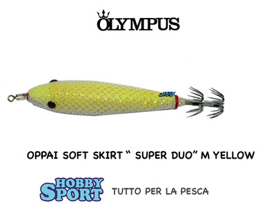 OPPAI SOFT SUPER DUO M 9 CM  COLORE YELLOW PER  TATAKI FISHING OLYMPUS