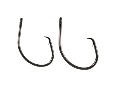Eagle Claw L2022 10//0 Heavy Wire Offset WideGap Circle Hook BlackPlat 4CT 23093