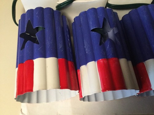 Brand New Seasons Of Cannon Falls Metal Stars Stripes String Lights 11 Ft