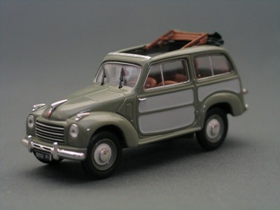 FIAT 500 BELVEDERE 1952 GREEN/GREY 1/43 NOREV