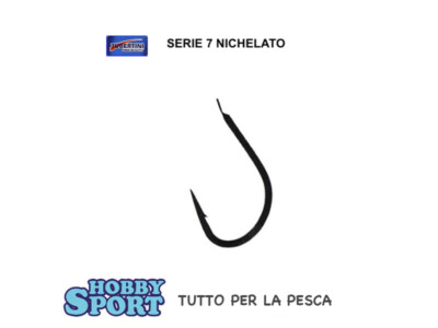 AMI TUBERTINI SERIE 7 NICHELATO  SIZE 12   BUSTA 25 PZ PESCA LAGO FIUME MARE