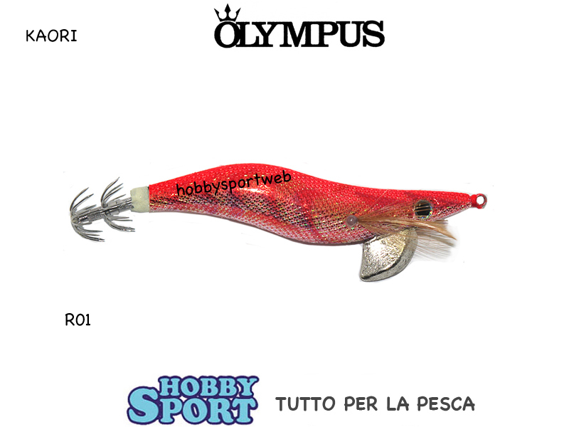 KAORI OLYMPUS TOTANARA SQUID MIS 3,0  COLORE R01 RED NO YAMASHITA PESCA SEPPIA