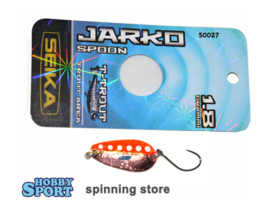 JARKO SPOON SEIKA  1,8 GR COL 50027 ORANGE  COOPER TROUT AREA SPINNING