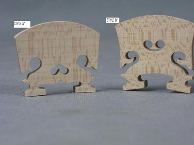 BAROQUE VIOLIN BRIDGE, 4/4, TWO STYLES TO CHOOSE FROM, AGED MAPLE, UK SELLER