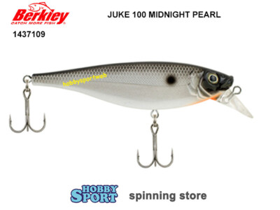 BERKLEY JUKE 100 SHALLOW MIDNIGHT PEARL 18 GR SLOW RISE 10 CM RATTLE MARE LAGO