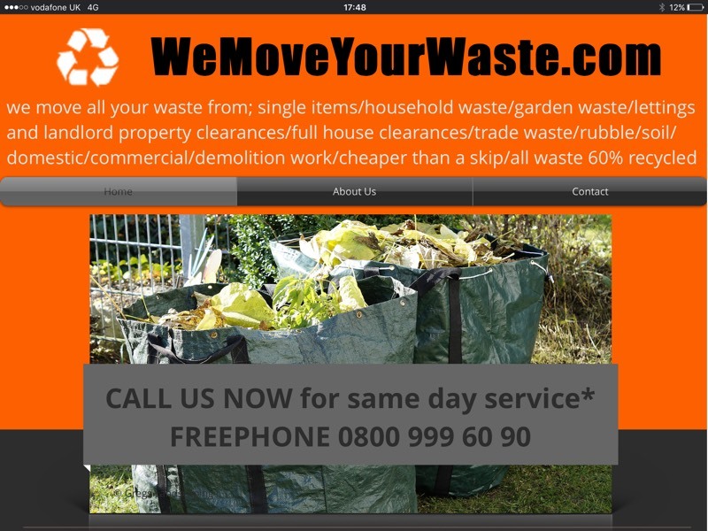 WE MOVE YOUR WASTE! WASTE RUBBISH REFUSE REMOVAL COLLECTION CLEARANCES in Gateshead, Tyne and