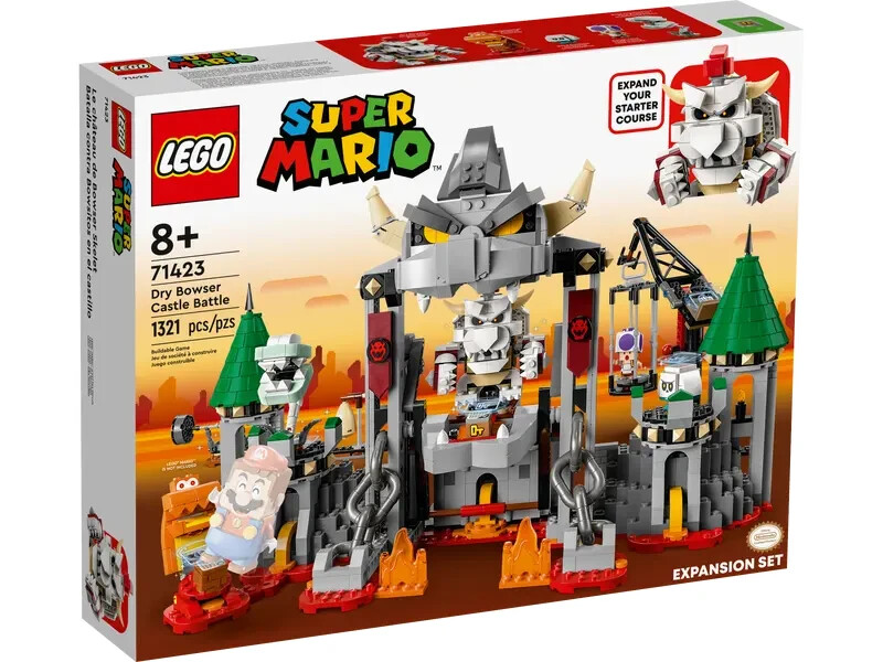 Lego Dry Bowser Castle Battle-Expansion Set 74123 Super Mario Building