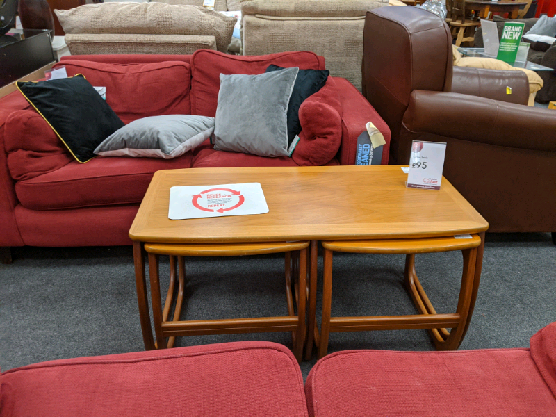 BHF Nathan Teak Long Nest of Tables in Eastleigh, Hampshire Gumtree
