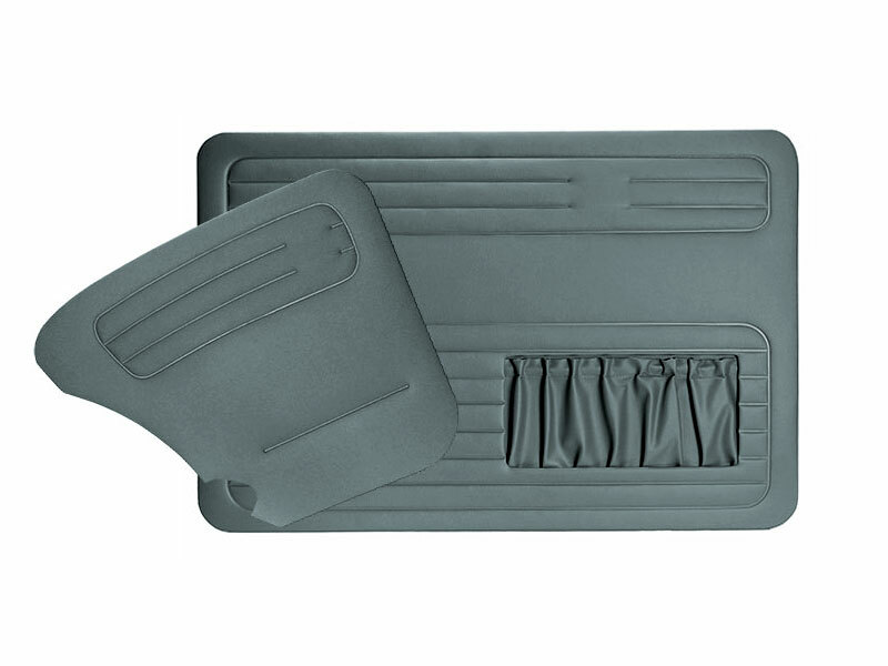 For VW OLD BEETLE BUG KAFER 1303 DOOR PANEL SET GRAY 1967-1979