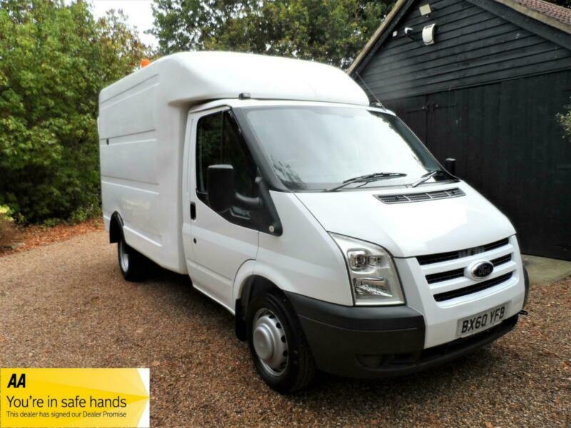FORD TRANSIT T350 2.4TDCi MWB EXBT UTILITY LUTON/BOX VAN 2010 60 REG