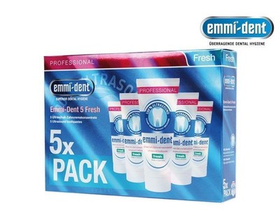 Emmi-dent Ultraschall-Zahncreme 5er Pack fresh (starker Minzgeschmack)