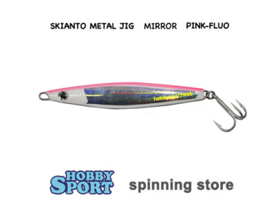 METAL JIG SKIANTO CASTING 28 GR PINK FLUO MIRROR  SPINNING MARE