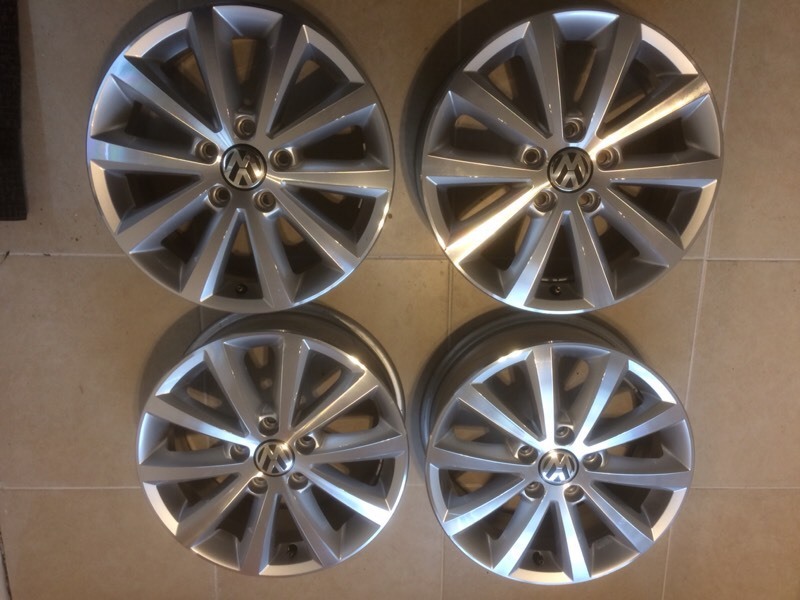 Genuine Vw caddy Sacramento Alloys 16" 5x112 with tyres in Peterborough, Cambridgeshire Gumtree