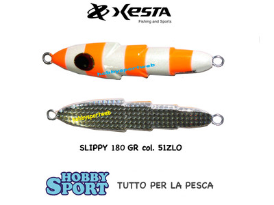 XESTA METAL JIG SLOW EMOTION SLIPPY 180 gr col. 55ZLO ORANGE FLUO