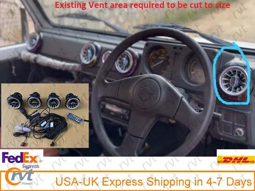 For Suzuki Samurai AC Vent  LED Multi Color Effect With wireless remote control