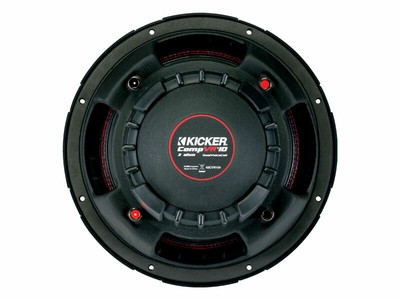 Kicker CompVR 10-Inch (25cm) Subwoofer, DVC, 2-Ohm, 350W