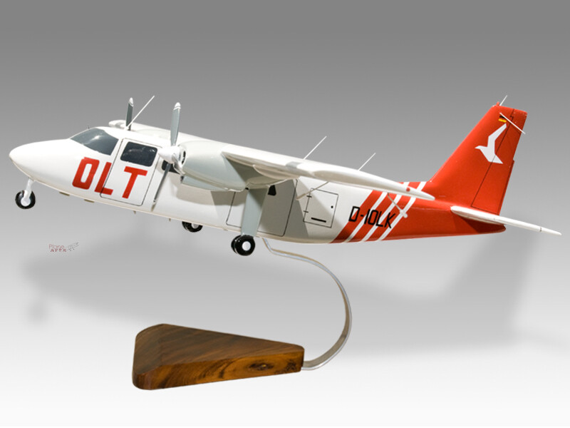 Britten Norman Islander BN-2 OLT  Solid Mahogany Wood Handcrafted Display Model