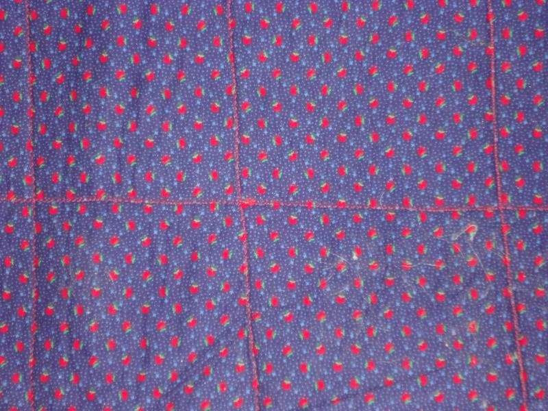 Vintage 1960 Miss Gaunt Keokuk Iowa Community School Handmade Quilt  60 X 36