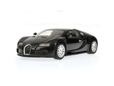 MODELLINO BUGATTI VEYRON 2010 BLACK METALLIC IN METALLO