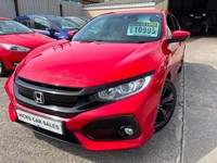 2018 Honda Civic 1.0 VTEC Turbo SR Hatchback 5dr Petrol Manual Euro 6 (s/s)