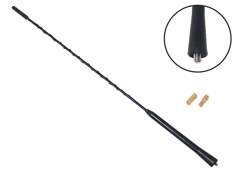 Automax Auto Antenne Stabantenne Dachantenne robust schwarz flexibel 40 cm lang