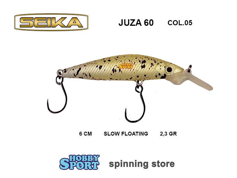 SEIKA JUZA 60 MINI CRANK col. 05 LIGHT PELLET  2,3 GR SLOW FLOATING TROUT AREA